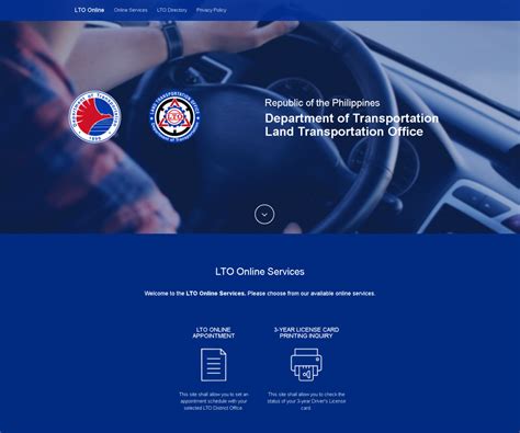 LTO now accepts Online Appointment for Renewals.